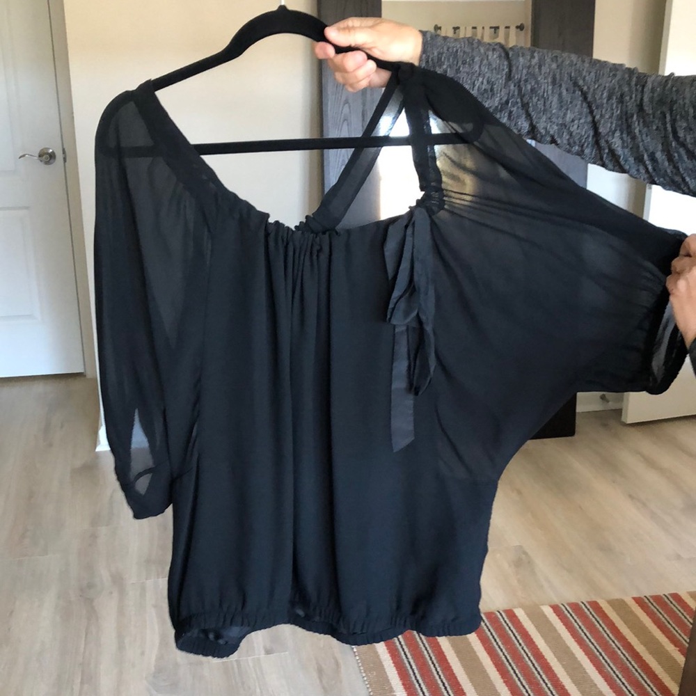 Black Crepe Blouse